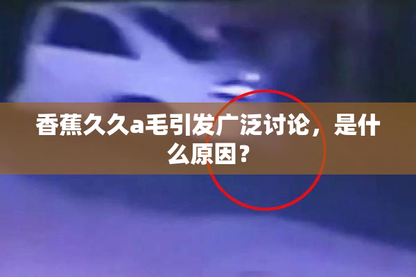 香蕉久久a毛引发广泛讨论，是什么原因？