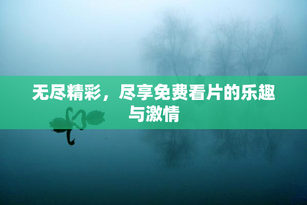 无尽精彩，尽享免费看片的乐趣与激情