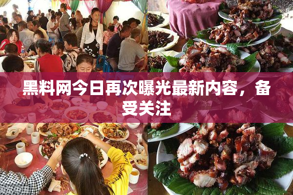 黑料网今日再次曝光最新内容，备受关注