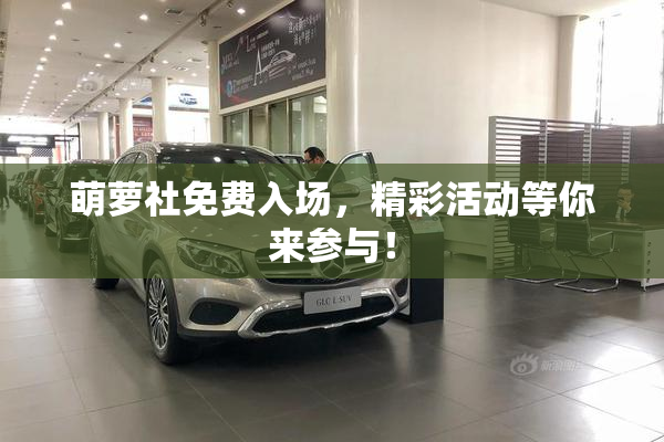 萌萝社免费入场，精彩活动等你来参与！
