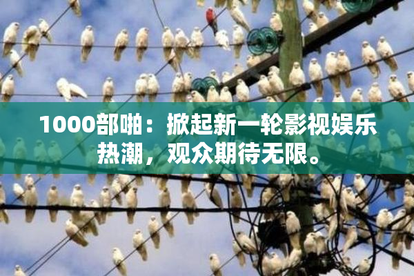 1000部啪：掀起新一轮影视娱乐热潮，观众期待无限。
