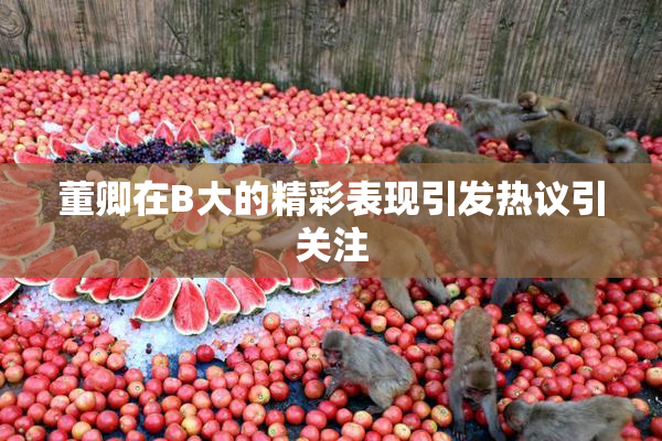 董卿在B大的精彩表现引发热议引关注
