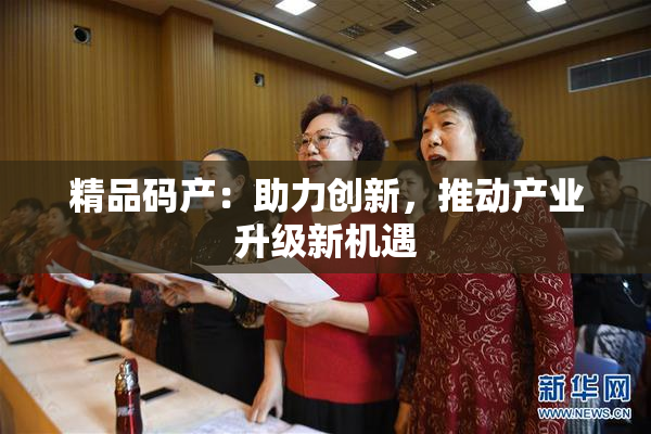 精品码产：助力创新，推动产业升级新机遇