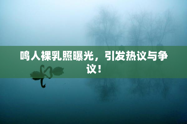 鸣人裸乳照曝光，引发热议与争议！