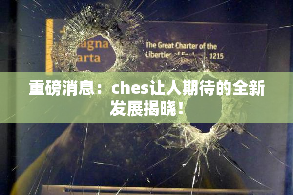 重磅消息：ches让人期待的全新发展揭晓！