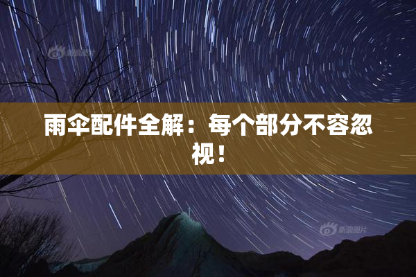 雨伞配件全解：每个部分不容忽视！