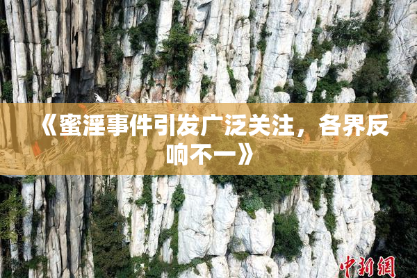《蜜淫事件引发广泛关注，各界反响不一》