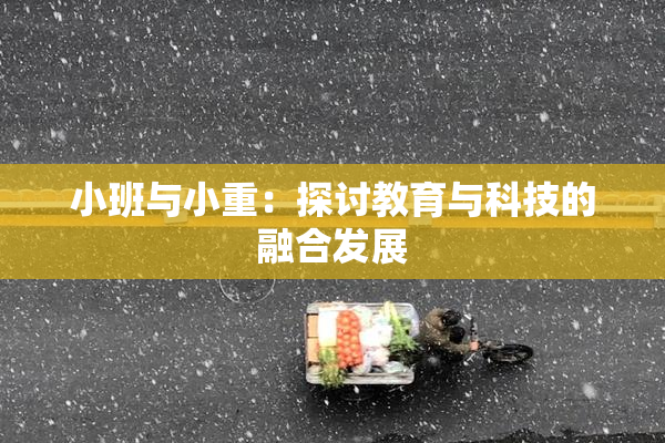 小班与小重：探讨教育与科技的融合发展