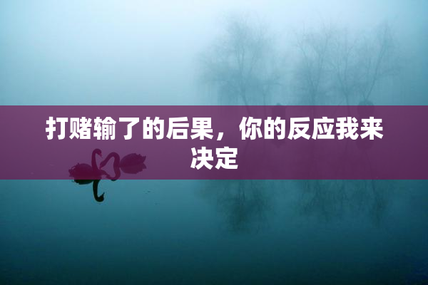 打赌输了的后果，你的反应我来决定