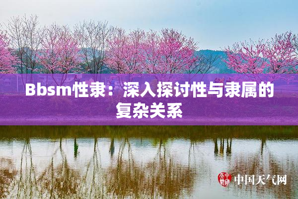 Bbsm性隶：深入探讨性与隶属的复杂关系