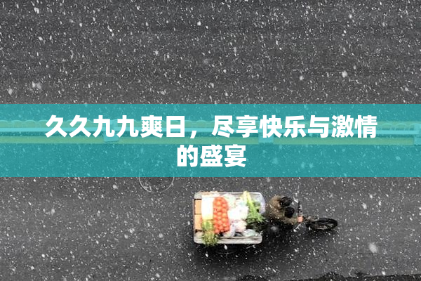 久久九九爽日，尽享快乐与激情的盛宴