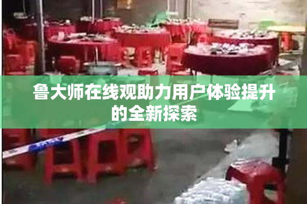 鲁大师在线观助力用户体验提升的全新探索
