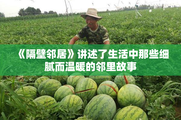 《隔壁邻居》讲述了生活中那些细腻而温暖的邻里故事