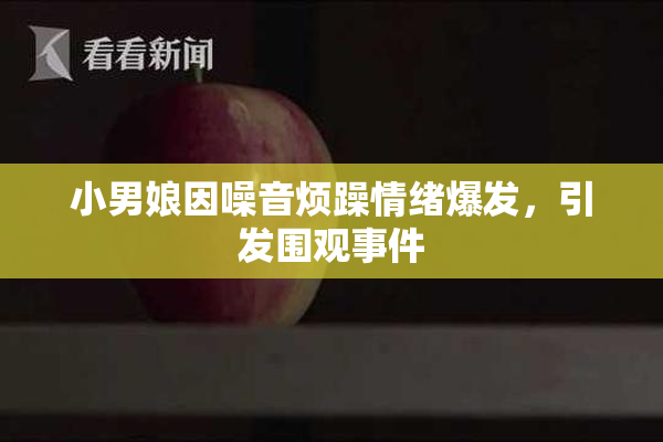 小男娘因噪音烦躁情绪爆发，引发围观事件