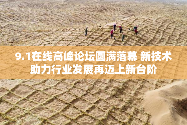 9.1在线高峰论坛圆满落幕 新技术助力行业发展再迈上新台阶