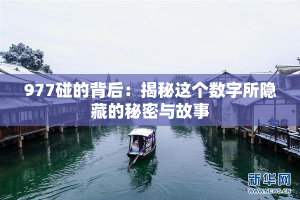 977碰的背后：揭秘这个数字所隐藏的秘密与故事