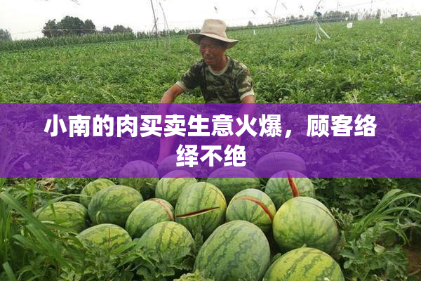 小南的肉买卖生意火爆，顾客络绎不绝