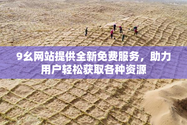 9幺网站提供全新免费服务，助力用户轻松获取各种资源