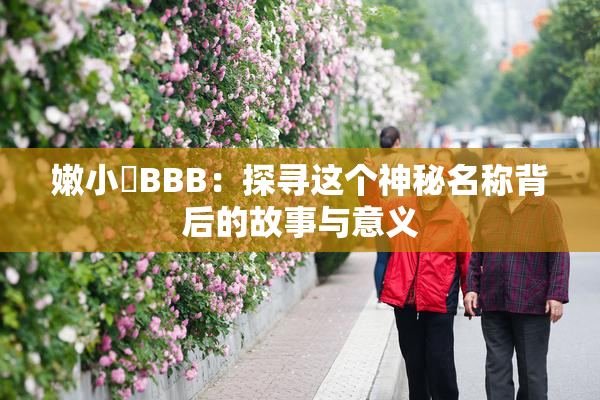 嫩小槡BBB：探寻这个神秘名称背后的故事与意义