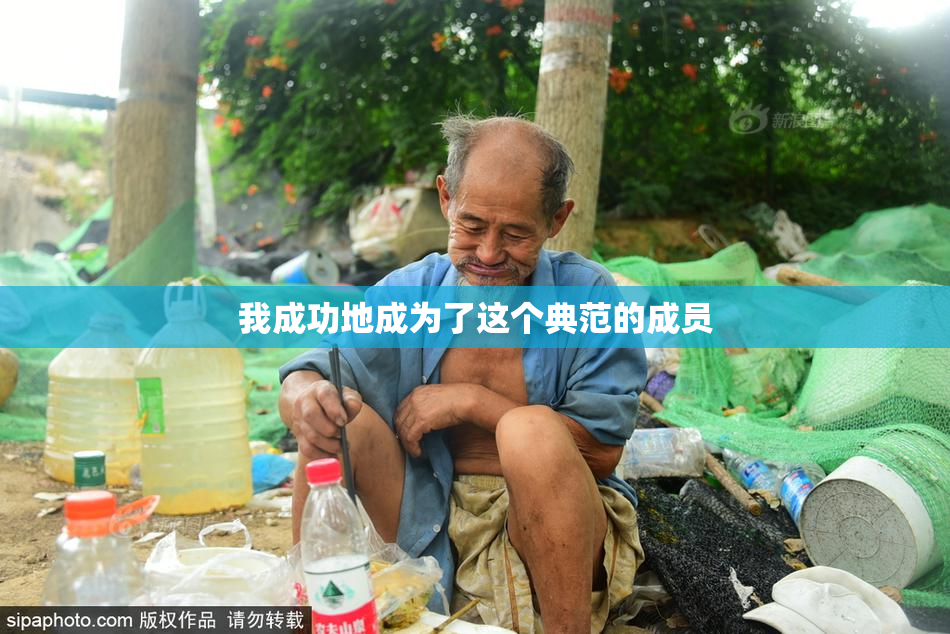 我成功地成为了这个典范的成员
