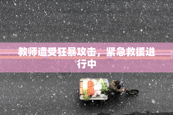 教师遭受狂暴攻击，紧急救援进行中