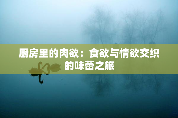 厨房里的肉欲：食欲与情欲交织的味蕾之旅