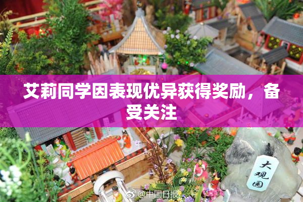 艾莉同学因表现优异获得奖励，备受关注