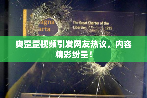 爽歪歪视频引发网友热议，内容精彩纷呈！
