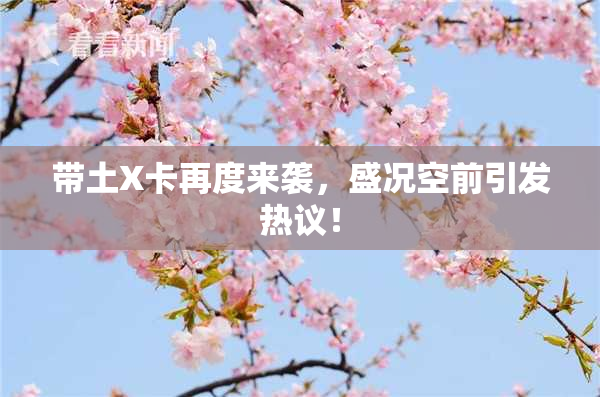 带土X卡再度来袭，盛况空前引发热议！