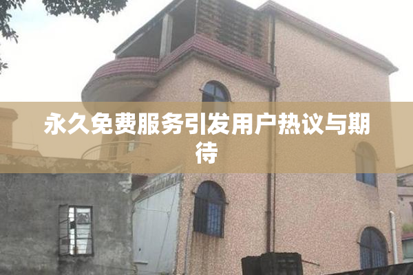 永久免费服务引发用户热议与期待
