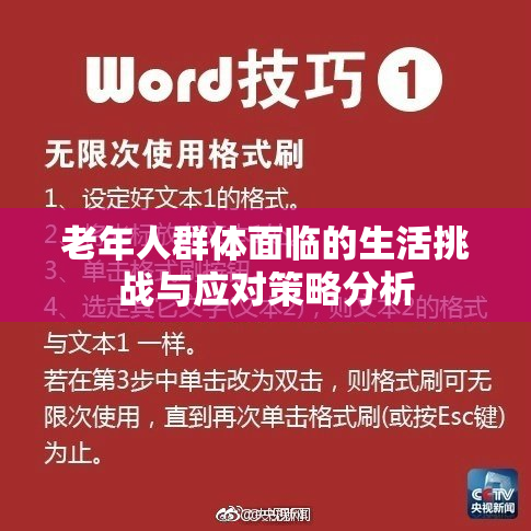 老年人群体面临的生活挑战与应对策略分析