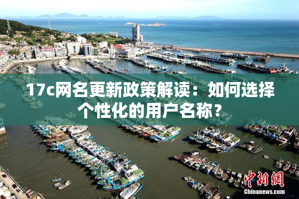 17c网名更新政策解读：如何选择个性化的用户名称？