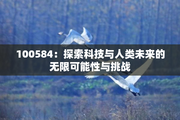 100584：探索科技与人类未来的无限可能性与挑战