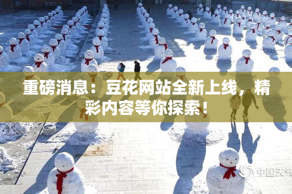 重磅消息：豆花网站全新上线，精彩内容等你探索！