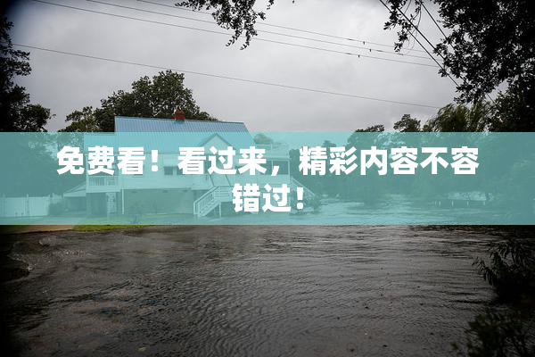 免费看！看过来，精彩内容不容错过！
