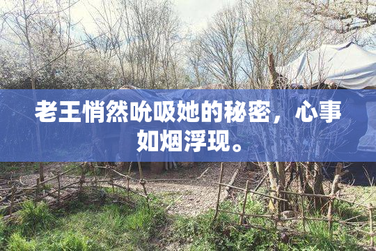 老王悄然吮吸她的秘密，心事如烟浮现。