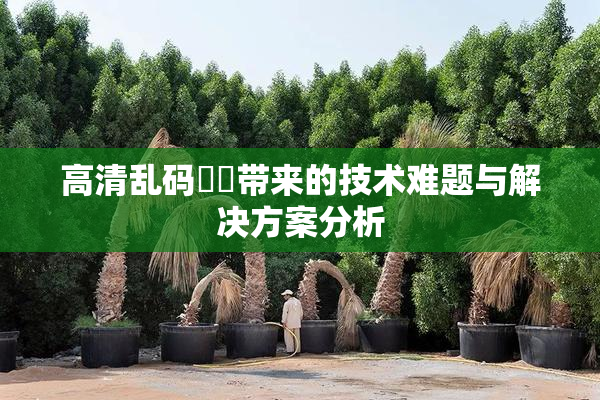 高清乱码❌‌带来的技术难题与解决方案分析