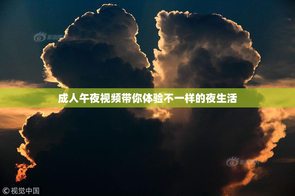 成人午夜视频带你体验不一样的夜生活