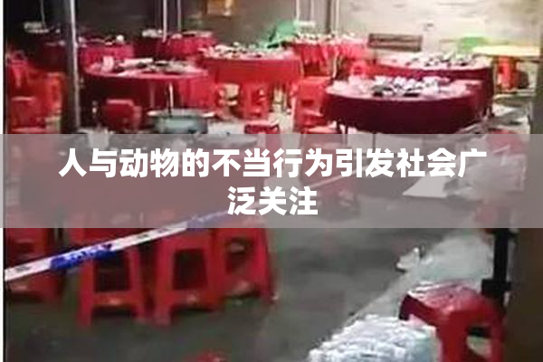 人与动物的不当行为引发社会广泛关注