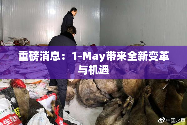 重磅消息：1-May带来全新变革与机遇