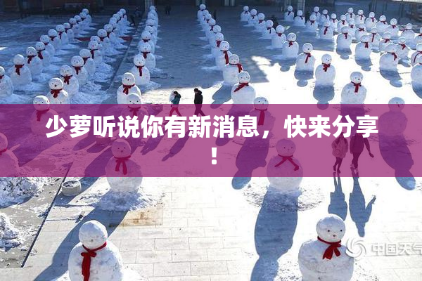少萝听说你有新消息，快来分享！