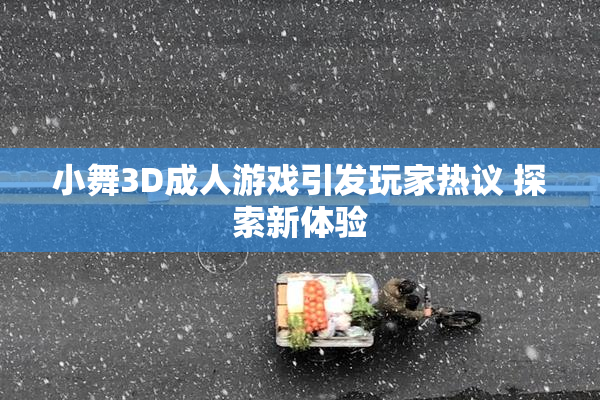 小舞3D成人游戏引发玩家热议 探索新体验