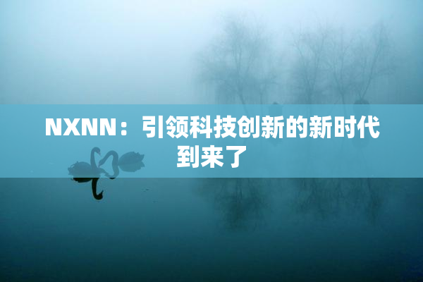 NXNN：引领科技创新的新时代到来了