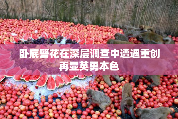 卧底警花在深层调查中遭遇重创再显英勇本色