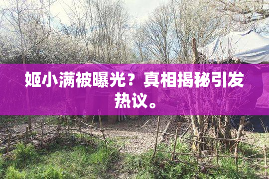姬小满被曝光？真相揭秘引发热议。