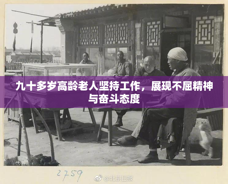 九十多岁高龄老人坚持工作，展现不屈精神与奋斗态度