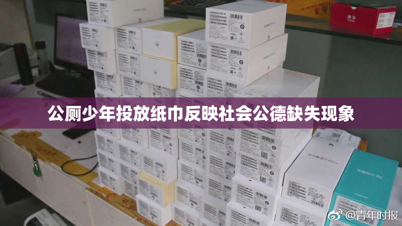 公厕少年投放纸巾反映社会公德缺失现象