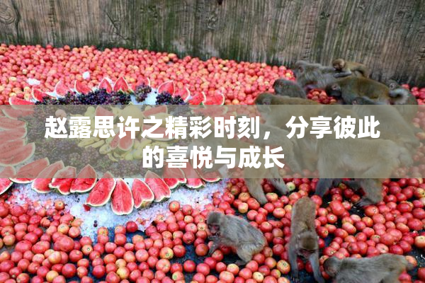 赵露思许之精彩时刻，分享彼此的喜悦与成长