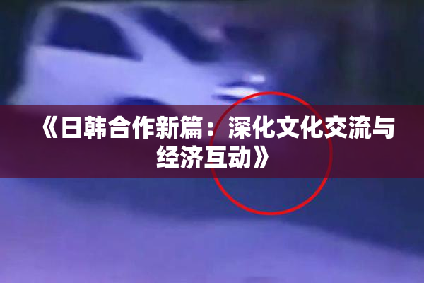 《日韩合作新篇：深化文化交流与经济互动》