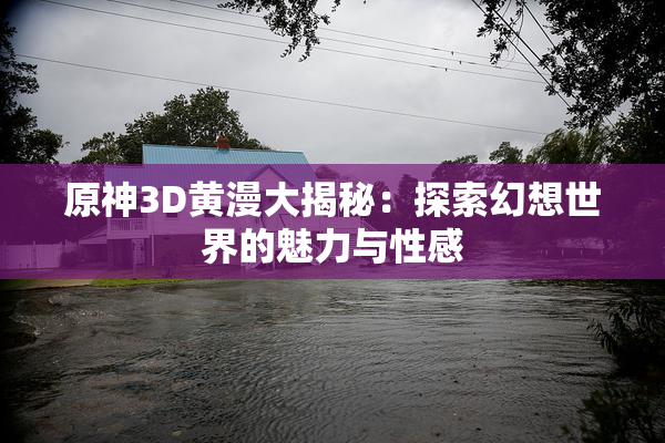 原神3D黄漫大揭秘：探索幻想世界的魅力与性感